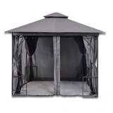 Namiot pawilon ogrodowy 2w1 ścianki moskitiera 3x3 - Gray