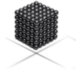 Neocube klocki magnetyczne kulki 5mm czarne 216el.