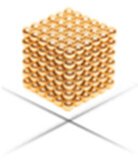 Neocube klocki magnetyczne kulki 5mm złote 216el.