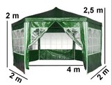 Pawilon namiot ogrodowy handlowy z oknami - 2x2 m