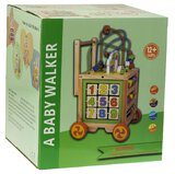 Pchacz jeździk Drewniany kostka edukacyjna 6w1