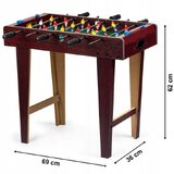 Piłkarzyki duży drewniany stół do gry - brązowy