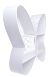 Półka metalowa Motyl biały duży - 50x10x42 cm
