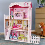 Rezydencja / domek dla lalek California z ogrodem + lalka gratis Ecotoys