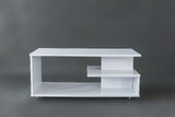 Stolik "Furni" na kółkach 110x55x47,5 cm - biały 