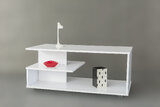 Stolik "Furni" na kółkach 110x55x47,5 cm - biały 