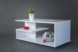 Stolik "Furni" na kółkach 110x55x47,5 cm - biały 