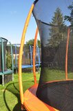Trampolina Ogrodowa 312cm/10ft pomarańczowa Maxy Comfort Z Wewnętrzną siatką