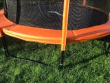 Trampolina Ogrodowa 312cm/10ft pomarańczowa Maxy Comfort Z Wewnętrzną siatką