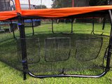 Trampolina Ogrodowa 312cm/10ft pomarańczowa Maxy Comfort Z Wewnętrzną siatką