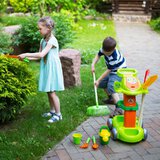 Wózek Ogrodnika dla dzieci z Narzędziami 12 elementów