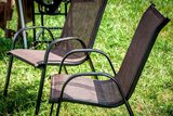 Zestaw krzeseł ogrodowych 4 sztuki - Brązowe