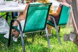 Zestaw krzeseł ogrodowych 4 sztuki - Zielone