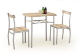 Zestaw "Lanci" stół + 2 krzesła - dąb sonoma
