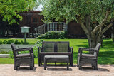 Zestaw ogrodowy "Celta" - sofa + 2 fotele + stolik