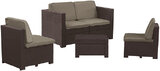 Zestaw ogrodowy "Korfu" - sofa + 2 fotele + stolik