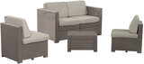 Zestaw ogrodowy "Korfu" - sofa + 2 fotele + stolik