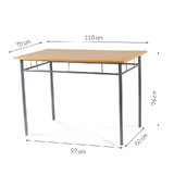 Zestaw stołowy "Bran" stół + 4 krzesła - jasna jabłoń